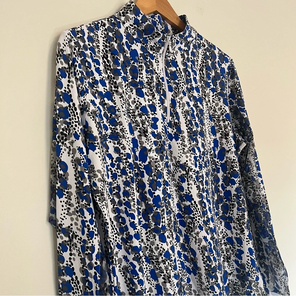 Ibkul Kamila Women’s Long Sleeve Quarter Zip Golf Shirt Size XL - Picture 6 of 8